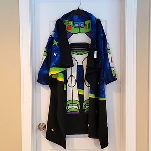 Toy Story 4 Buzz Autographed by Tim Allen Comfy Throw Blanket w Sleeves BrandNew